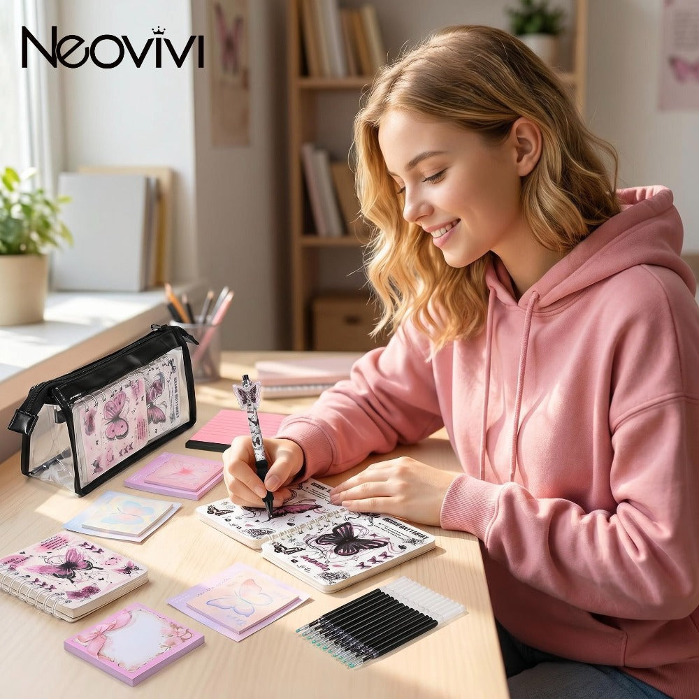 Butterfly Theme Writing Supplies Set