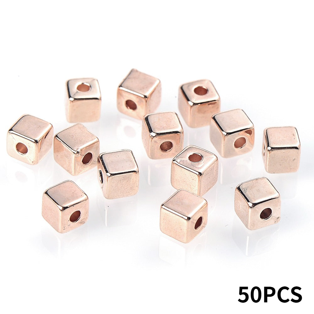 4 mm Colored Plastic CCB Spacer Beads