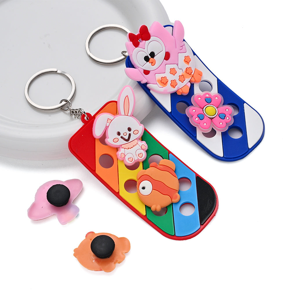 12/24PCS Colorful DIY Keychain Ornament Set