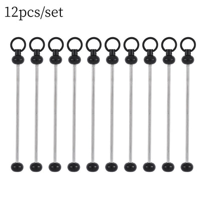 Metal Blank Bar Beadable Keychain Set