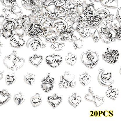 Vintage Metal Heart Pendants