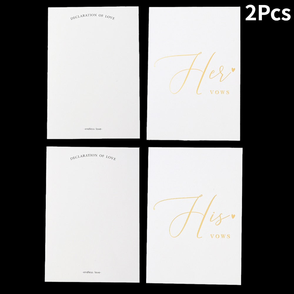 Personalized Wedding Vow Books Set