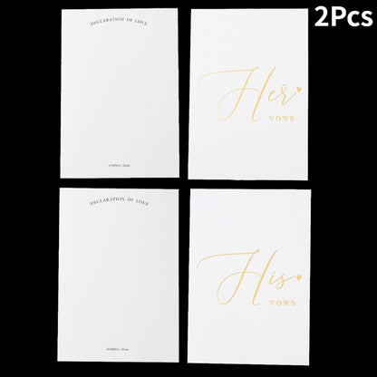 Personalized Wedding Vow Books Set