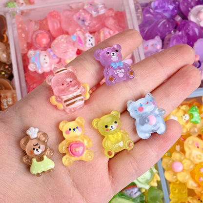 Icy Animal & Flower Resin Beads