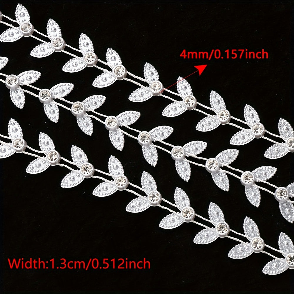 Pearlescent Love Leaf Acrylic Bead Chain