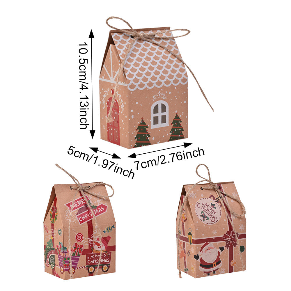 Christmas House Shaped Gift Boxes