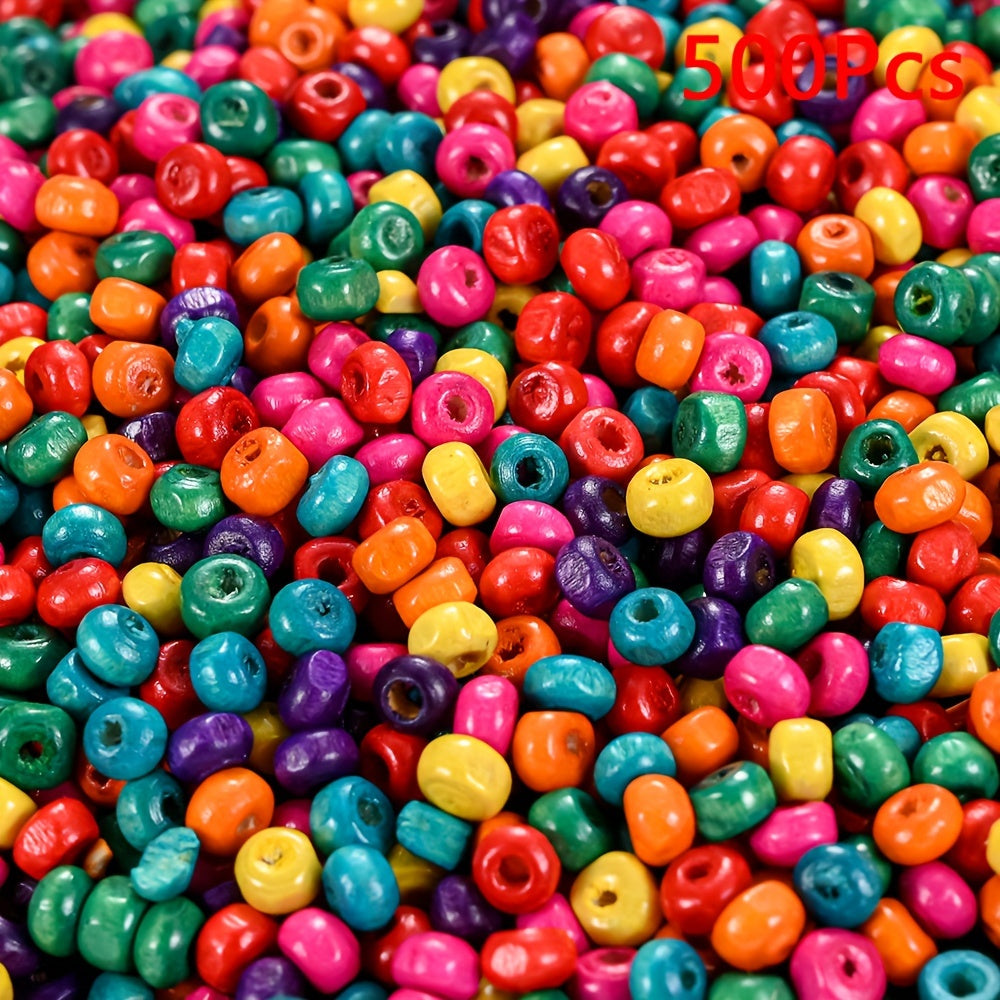Rainbow Mini Wooden Beads