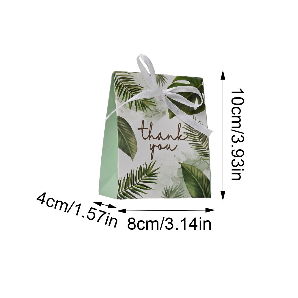 Green Leaf Thank You Gift Packaging Bags