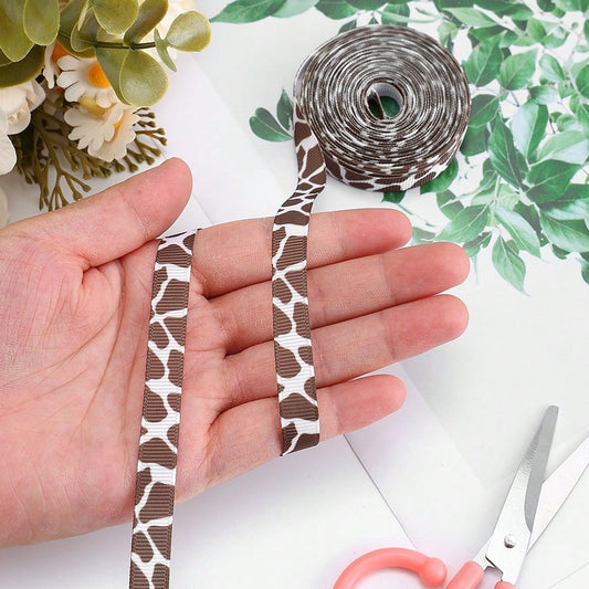 1 cm Fashion Animal Print Fabric Ribbon