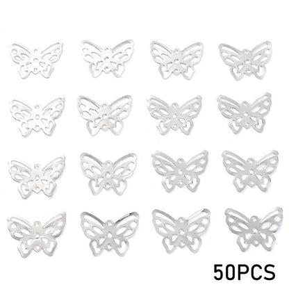 50/100PCS 16×21mm Iron Butterfly Jewelry Findings