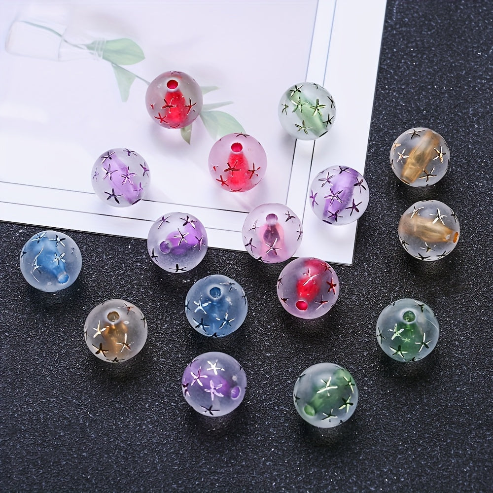 Starfish Heart Acrylic Beads