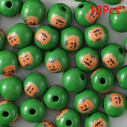 Halloween Wooden Beads