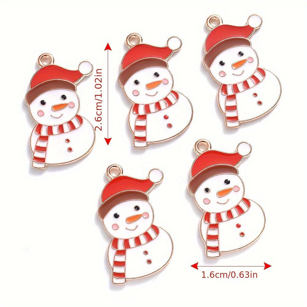Mixed Metal Christmas Pendants