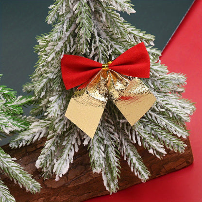 12-Piece Random Christmas Bow Polyester Decorations