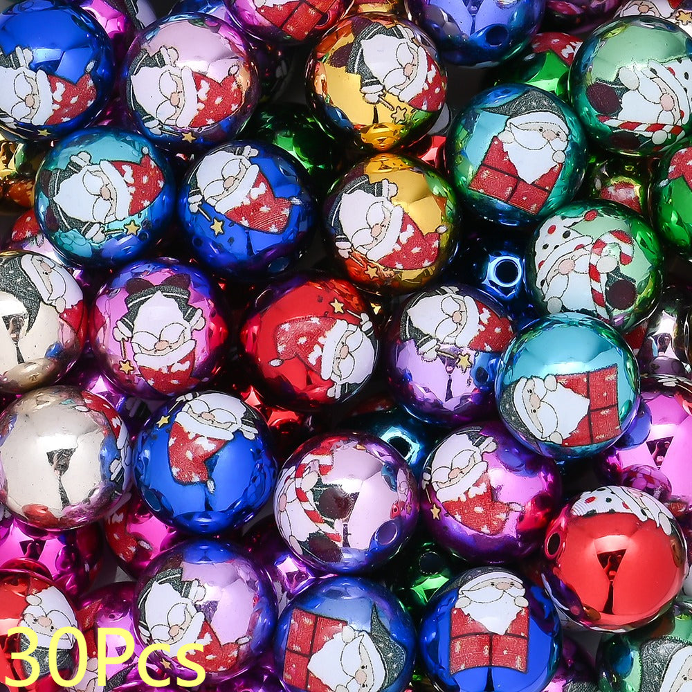 Acrylic Christmas Dwarf Beads