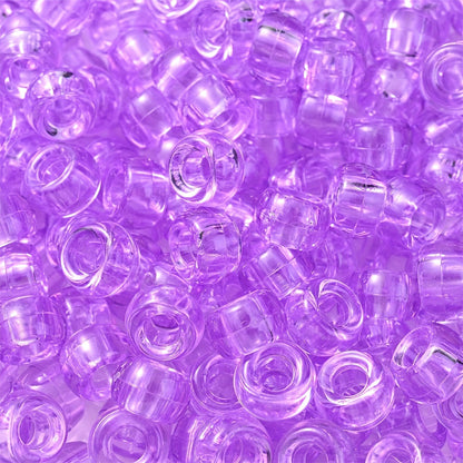 Transparent Colorful Pony Beads