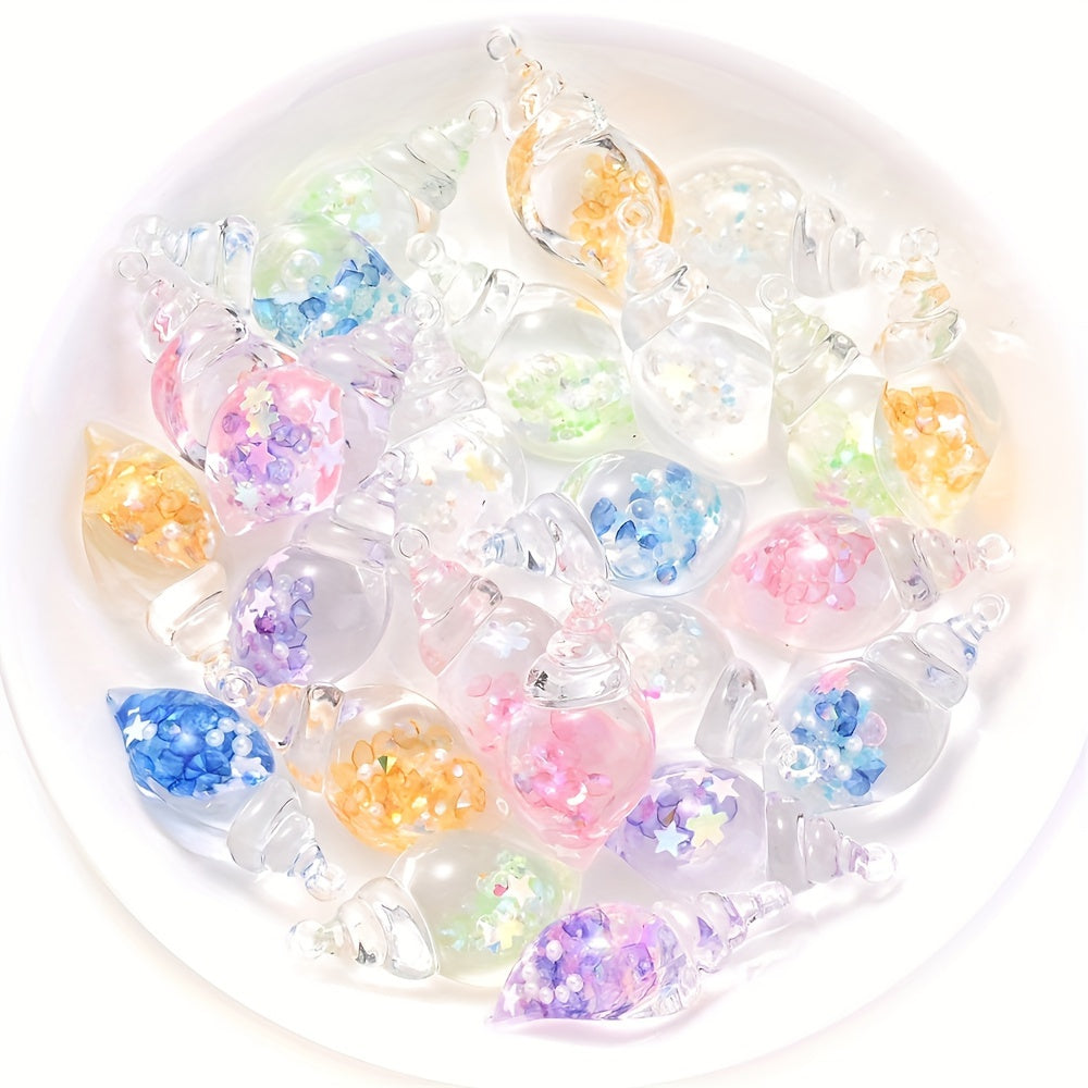 Luminous Transparent Resin Pendants