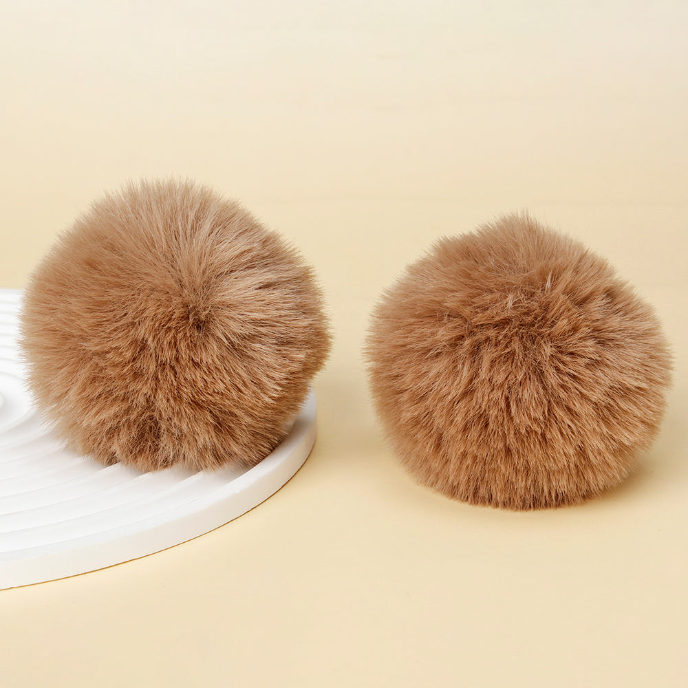 Fashion Multicolored Faux Rabbit Fur Plush Balls