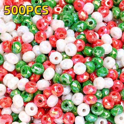 Christmas Acrylic Wheel Beads