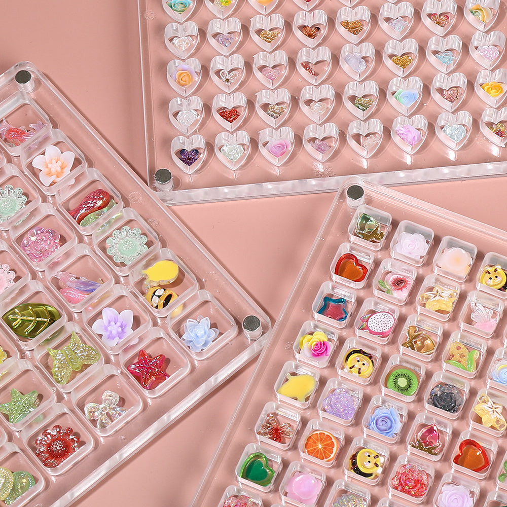Transparent Multi-Compartment Plastic Display Box