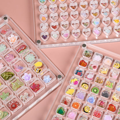 Transparent Multi-Compartment Plastic Display Box