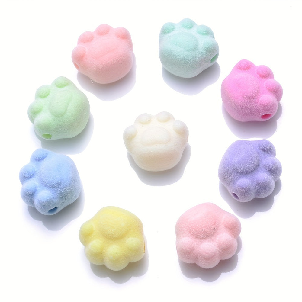 10PCS Multicolor Cat's Claw Acrylic Bead Set