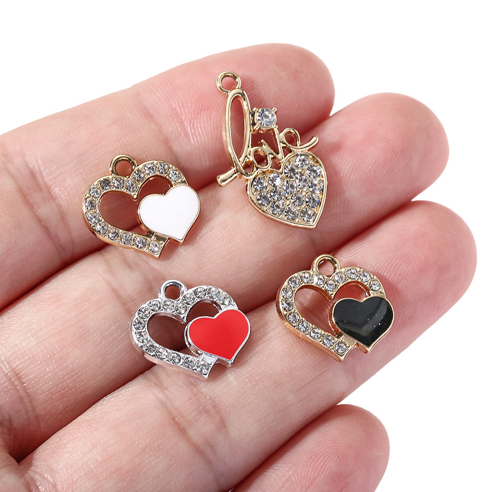 Valentine’s Day Heart Alloy Pendants