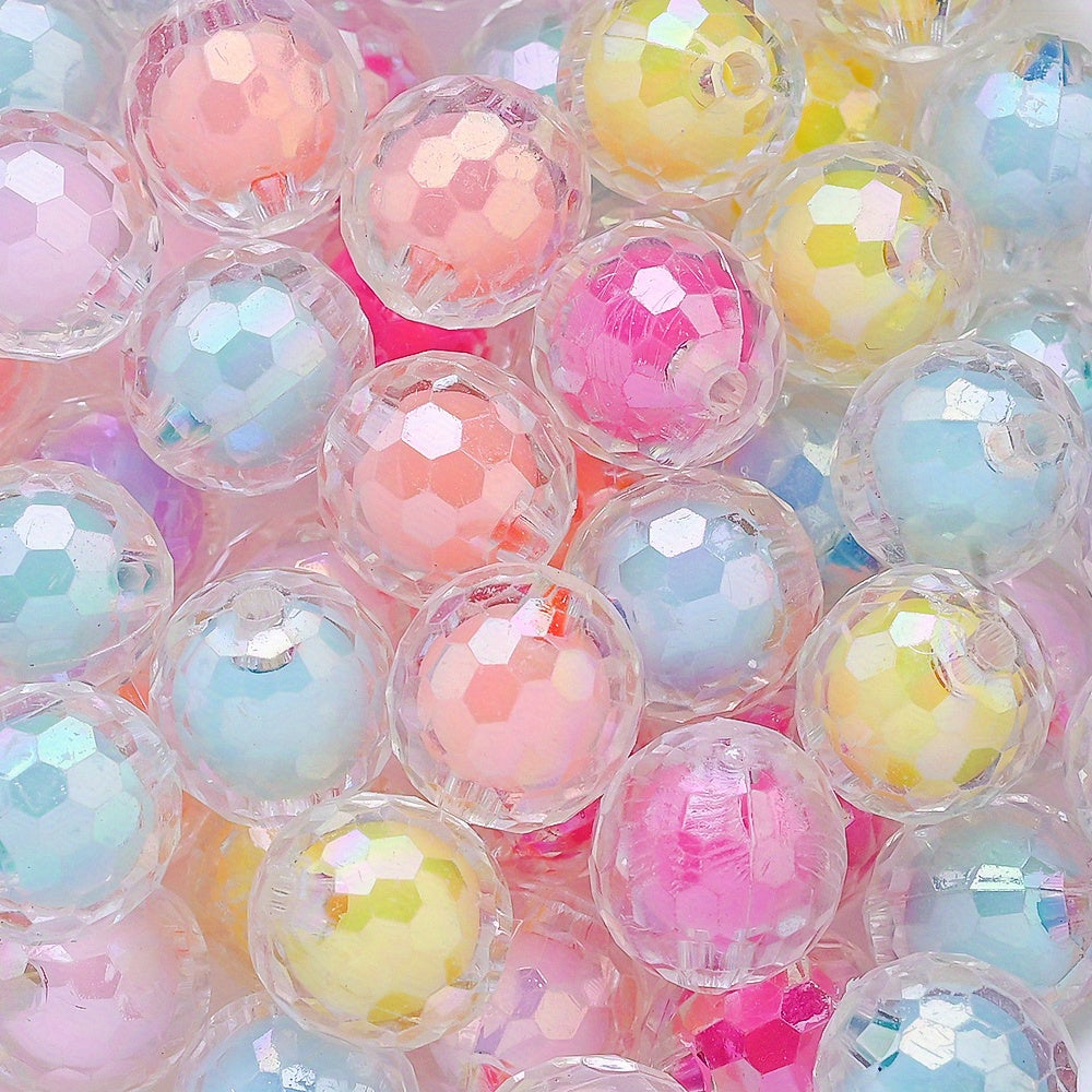Clear Cut Acrylic Round Beads