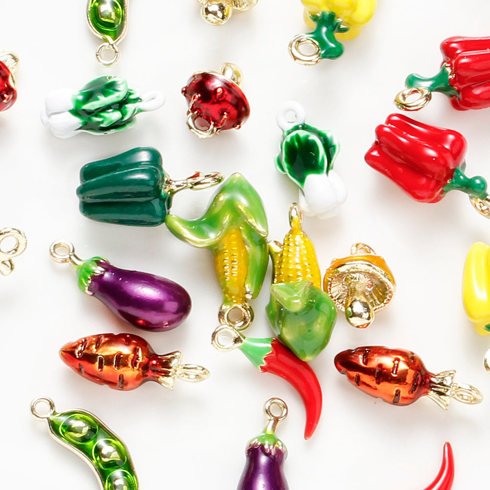 Alloy Mushroom Pendants