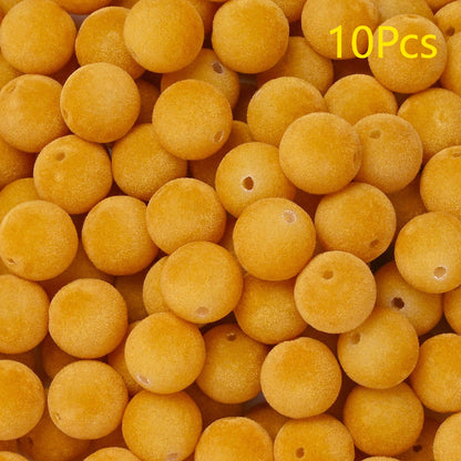 Frosted Round Acrylic Beads