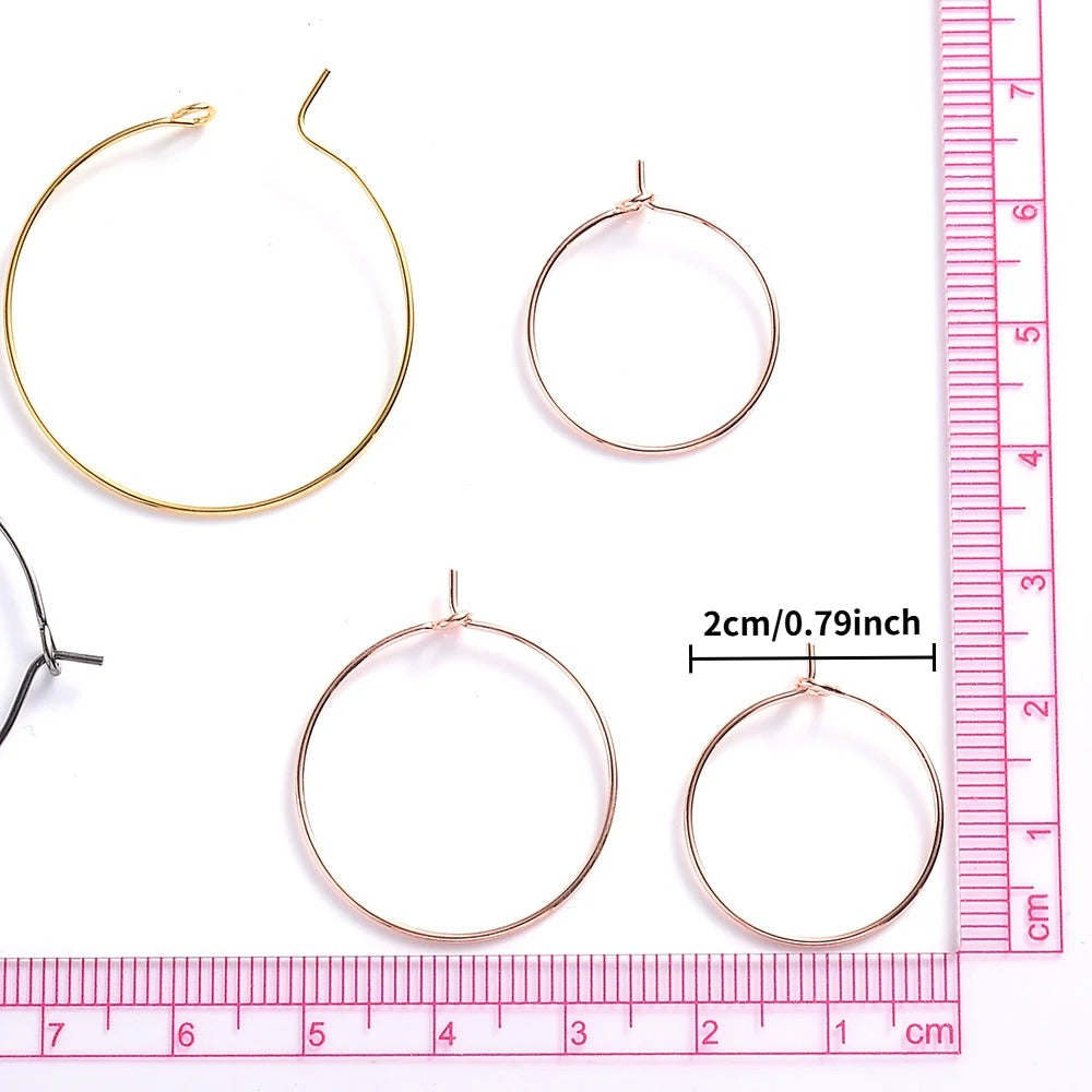 Mixed Alloy Earring Hoop Set