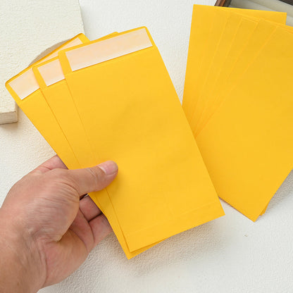 12/24-Piece Yellow Self-Sealing Kraft Paper Envelopes