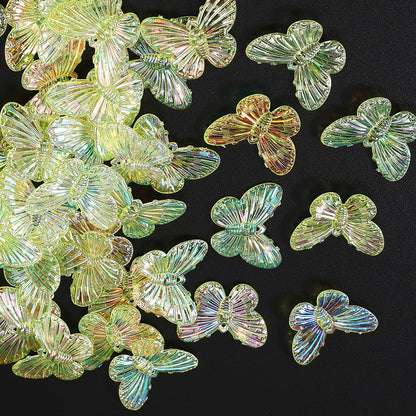 AB Butterfly Charm Beads