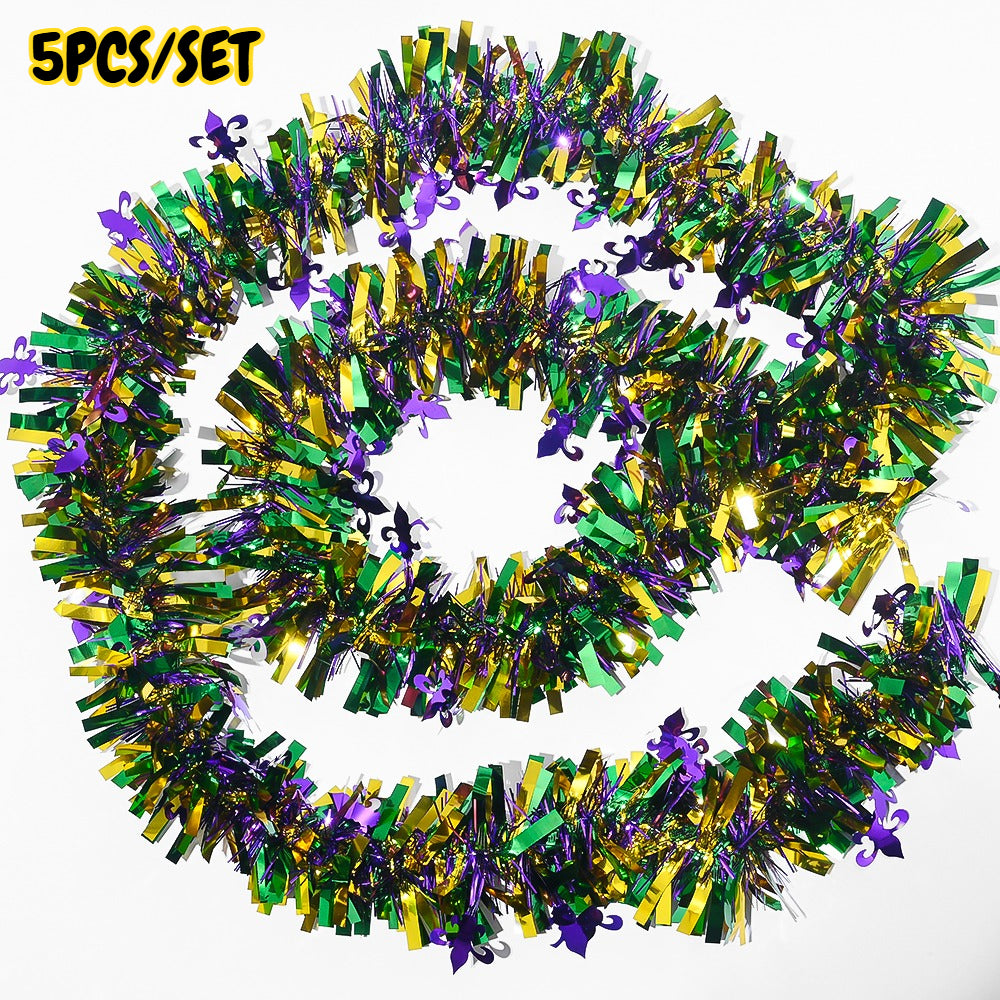 Mardi Gras Tinsel Garland