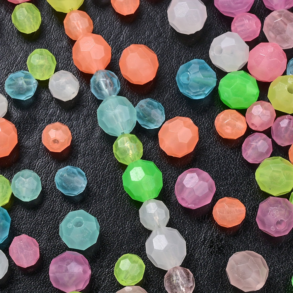 200/300PCS Luminous Acrylic Irregular Bead Set