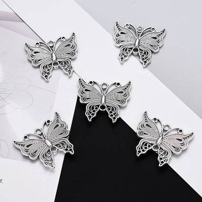 Vintage Butterfly Alloy Charms