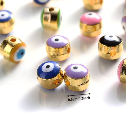 Devil's Eye Alloy Spacer Beads