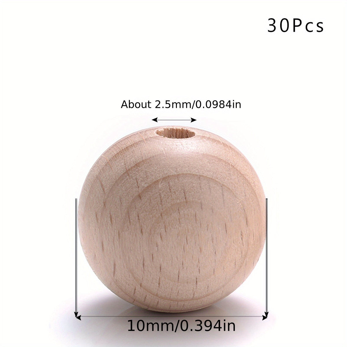 Round Wooden Beads