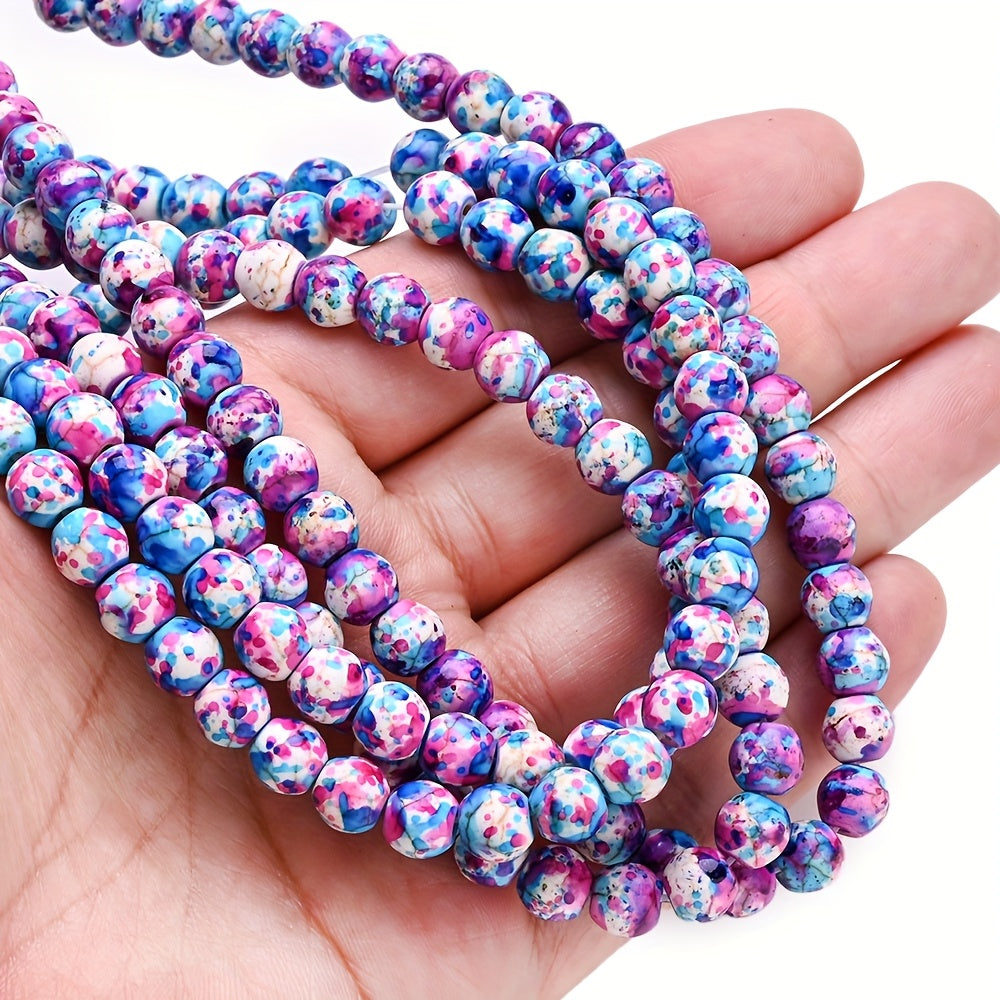 1PC 8mm Natural Stone Round Bead Set