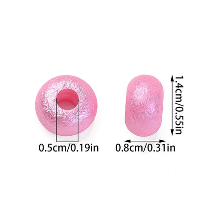 300pcs Large Hole European Acrylic Beads