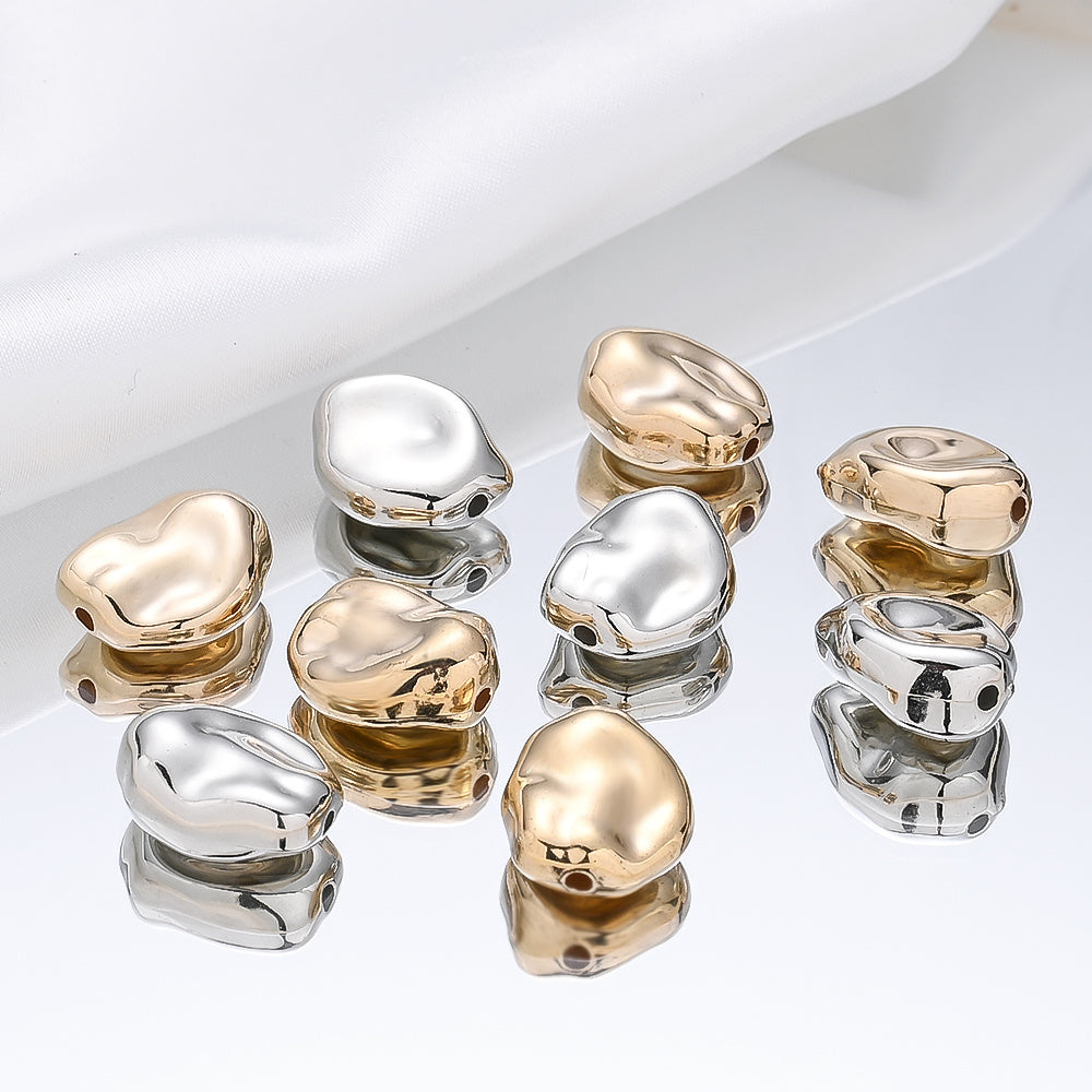 Modern Irregular Faceted Beads