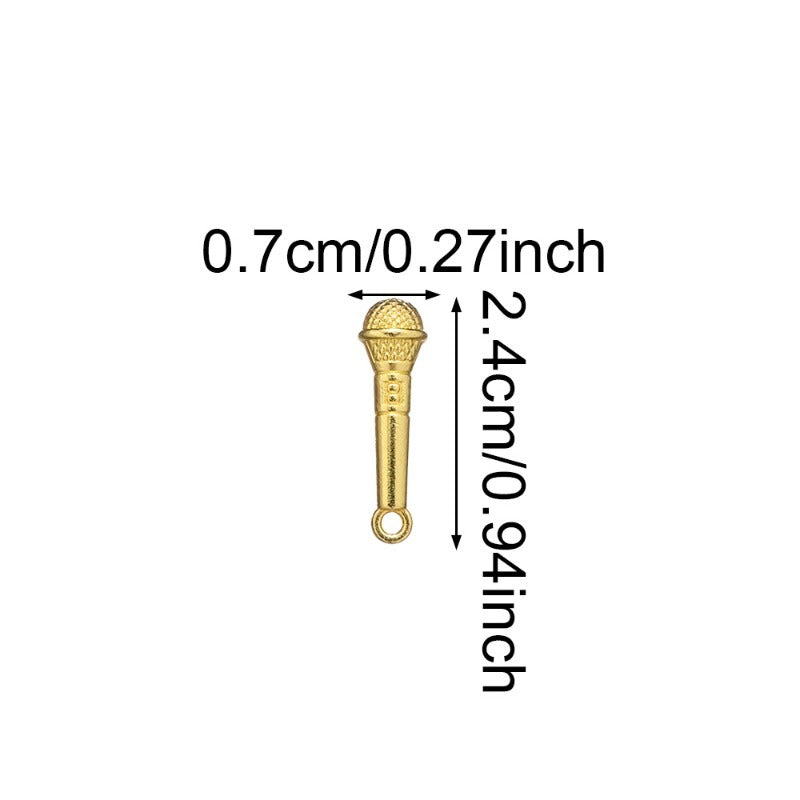 Microphone Alloy Pendants