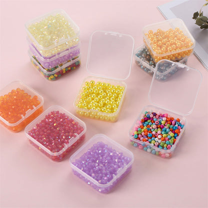 14-Piece Transparent Plastic Jewelry Storage Box Set