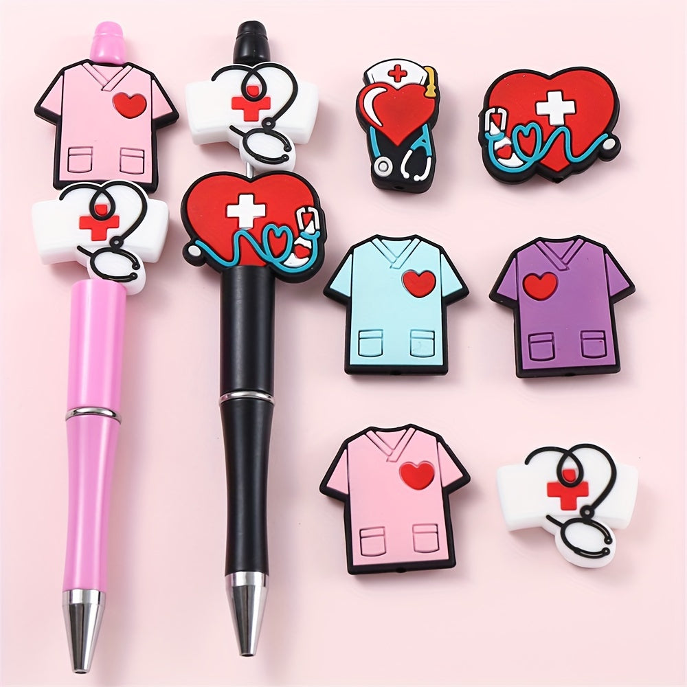 Nurse Theme Silicone Beads