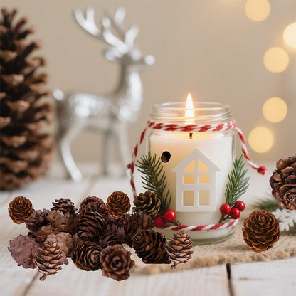 70-Piece 2-3 cm Natural Pine Cone Decorations