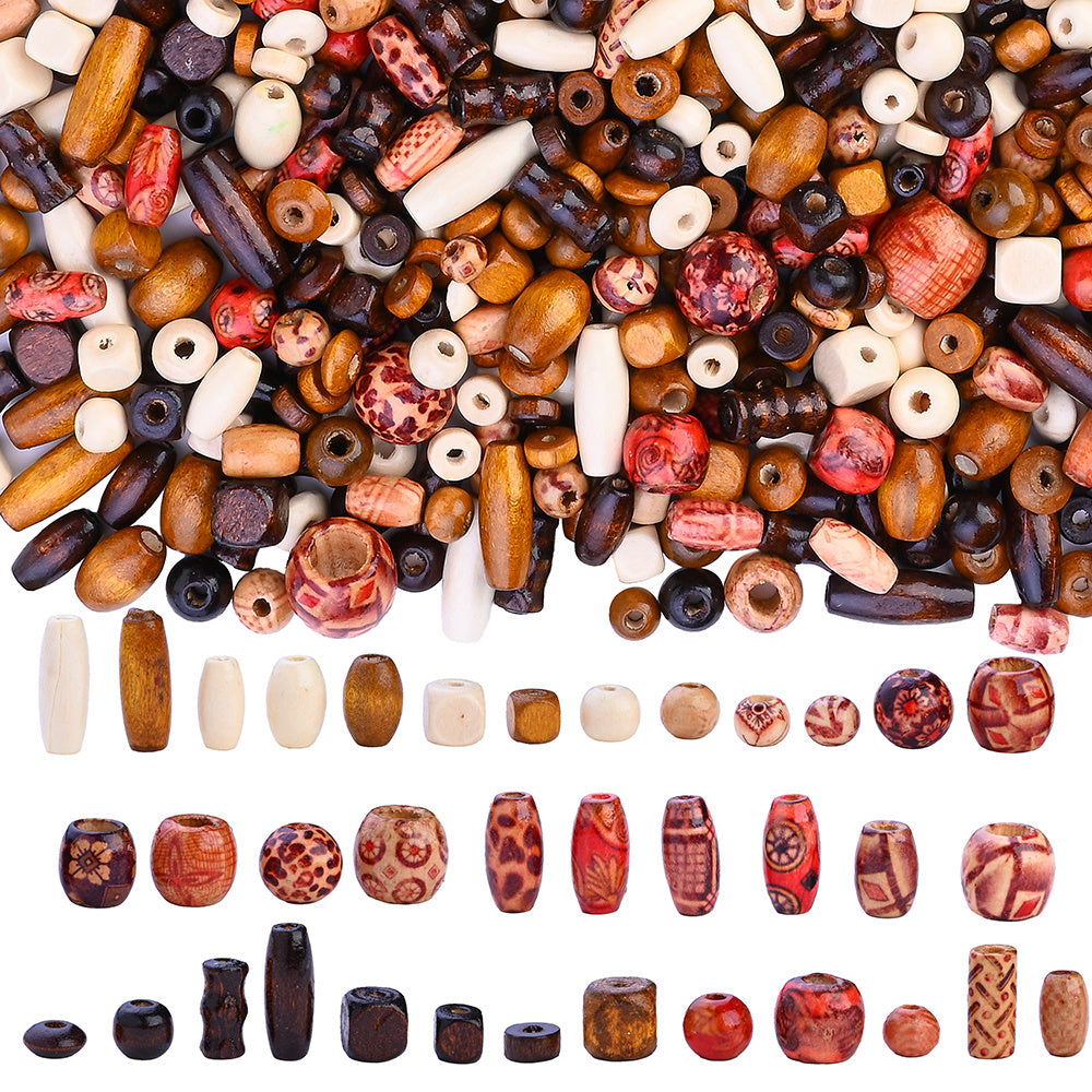 Mixed Irregular Wooden Beads