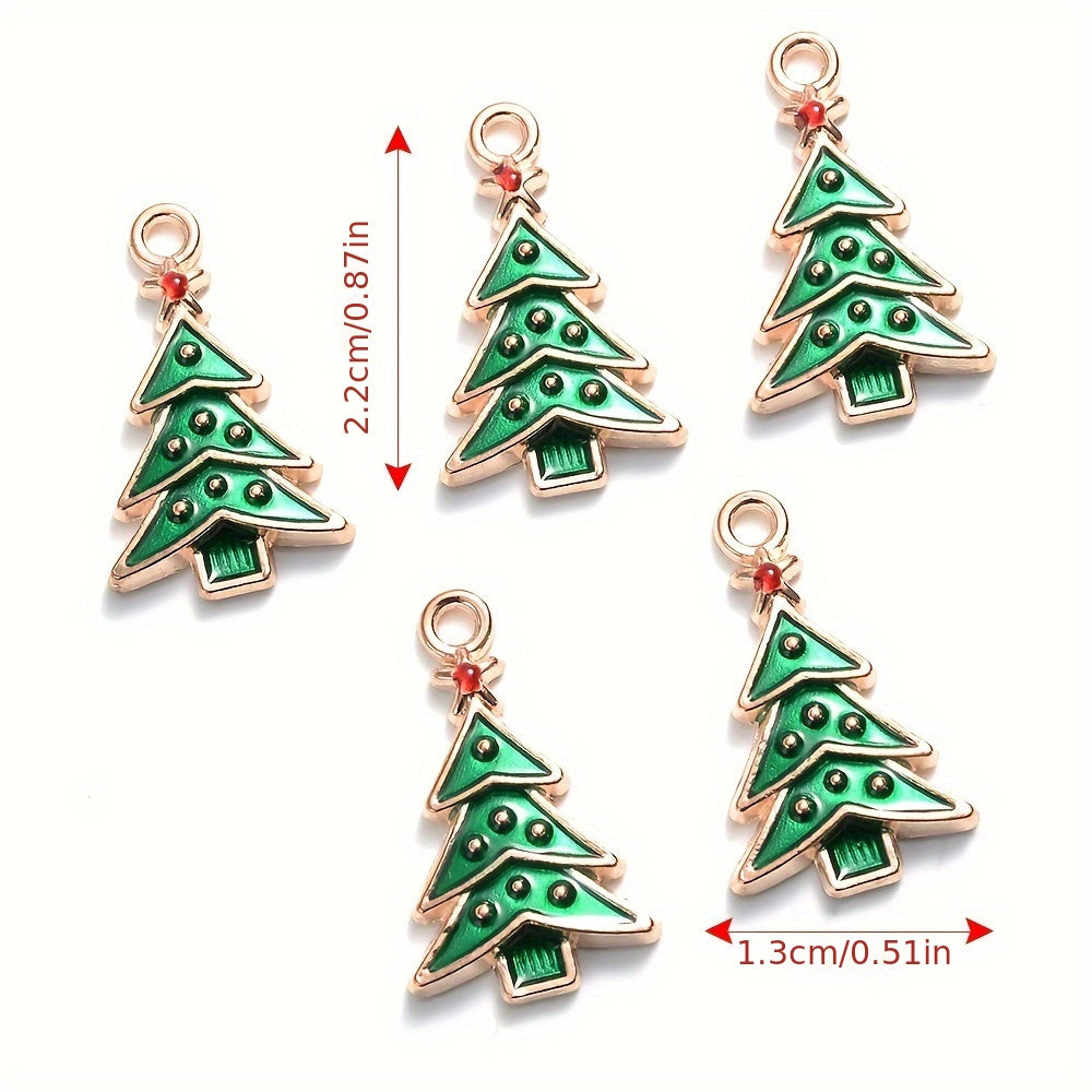 Mixed Metal Christmas Pendants