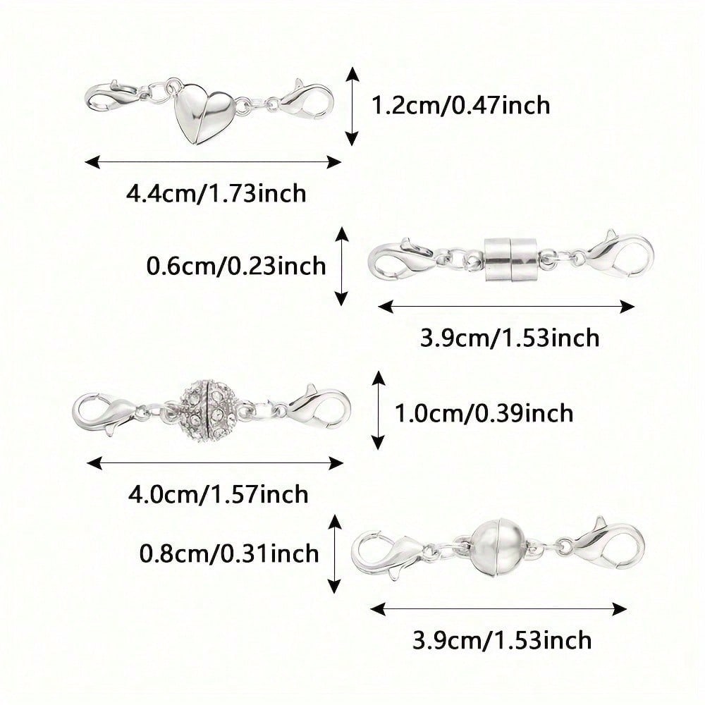 16-Piece Gold & Silver Magnetic Jewelry Clasps