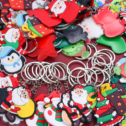 Christmas Theme Soft Gel Keychains