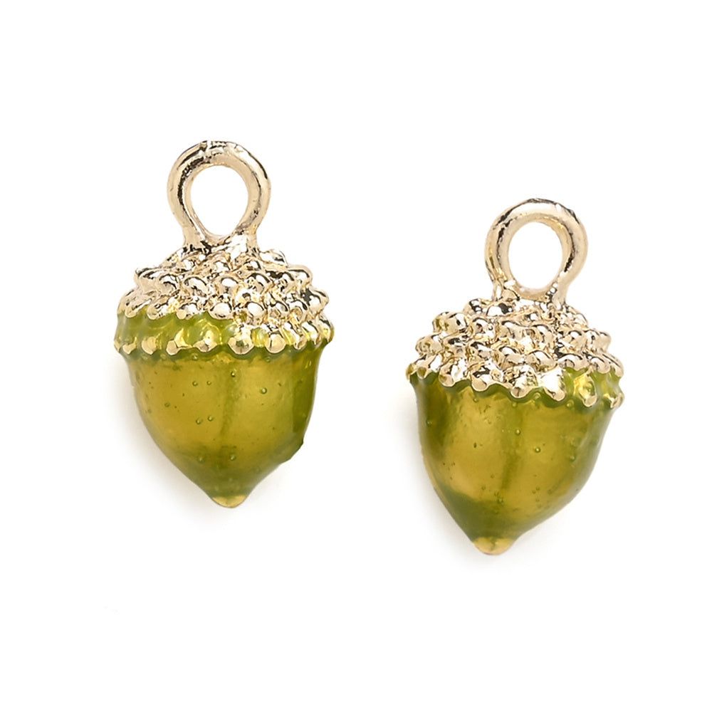 2PCS Fruit Series Alloy Pendant Set